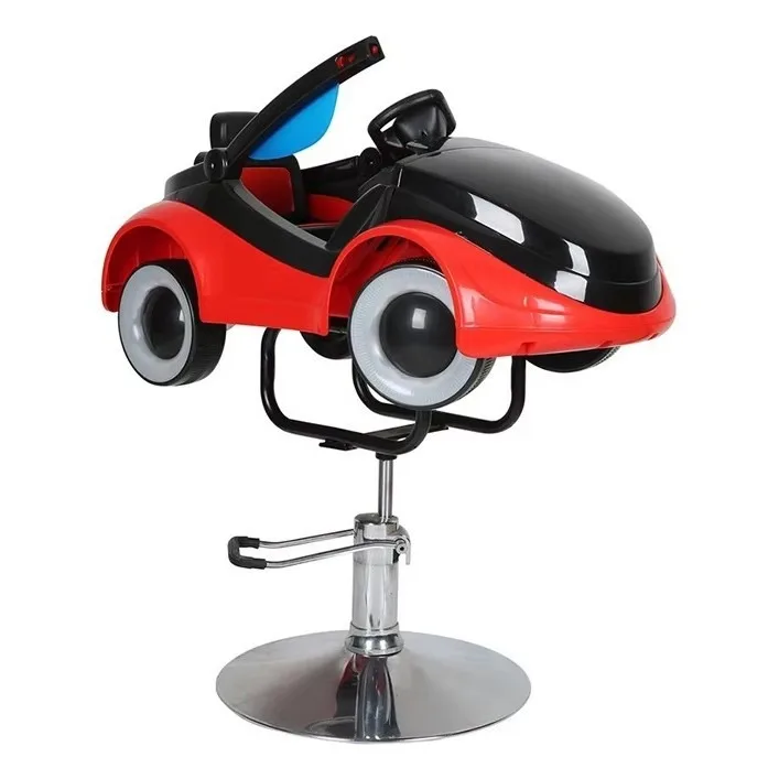 Children's Hair Cutting Seat Kid Salon Furniture Pink Yellow Purple Barber Chair With Safety Belt