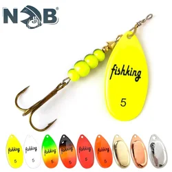 NGB Spinner Bait 3.9g 4.6g 7.4g 10.8g 15g Metal Spoon Lures With Treble Hooks Arttificial Bait Fishing Lure Pike Bass