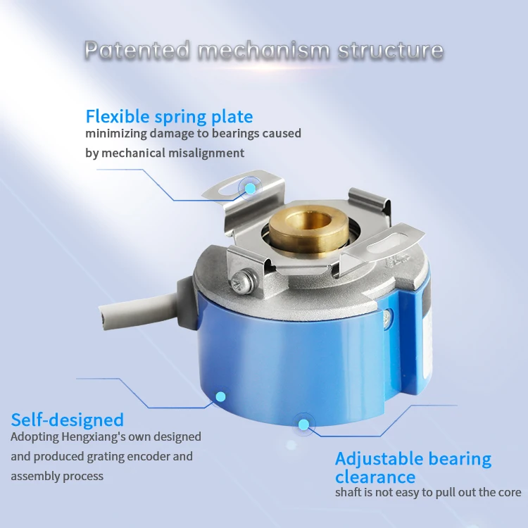 48mm Small encoder incremental encoder 36ppr line drive 5-24vdc 1024 pulses rotary encoder conical shaft 9mm KZ48