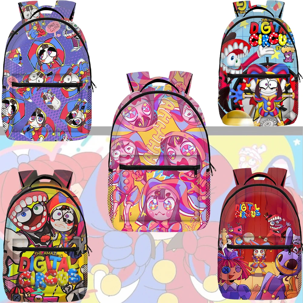 The Amazing Digital Circus Jax Backpack Digital Circus School Backpack Multi Color Digital Anime Circus New Year Christmas Gifts