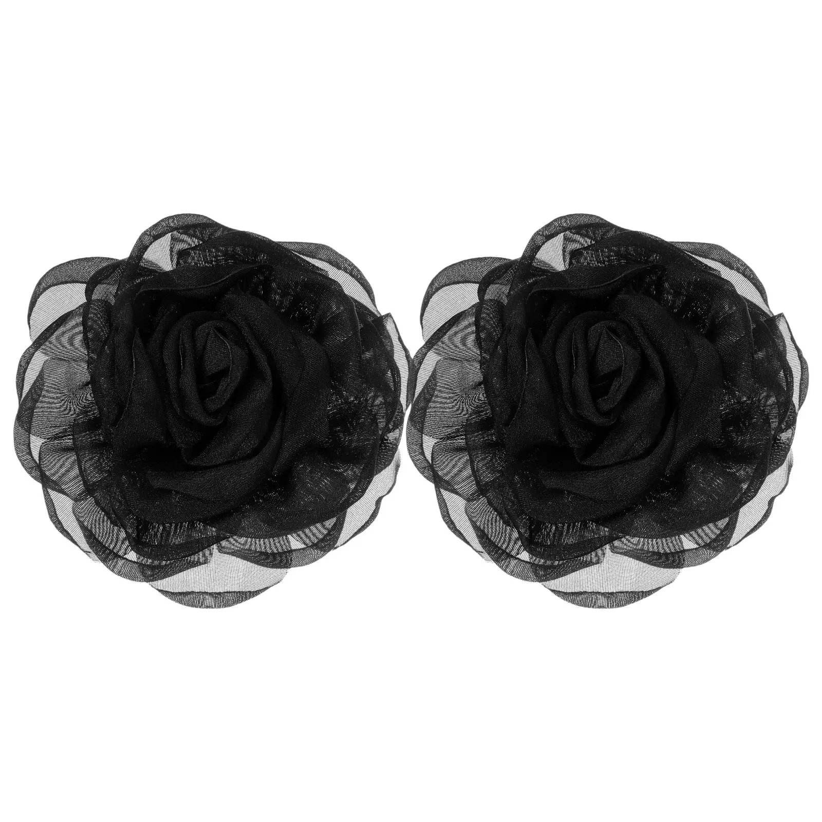 1Pair Floral Shoe Clip Lace Rose Buckle Detachable Shoe Decoration for Women High Heels Flats Sandals Party Wedding Outfit