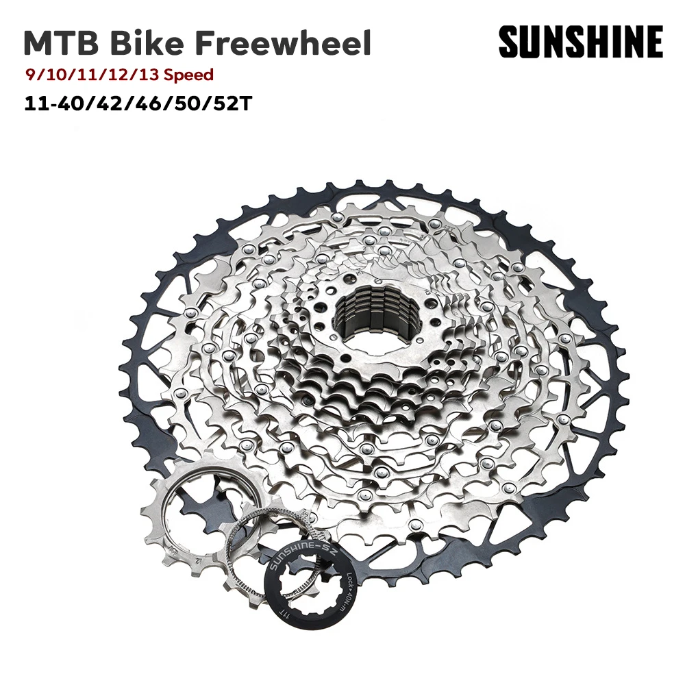

Новейший MTB велосипед Freewheel SUNSHINE 9 10 11 12 13-скоростной кассетный маховик для горного велосипеда 11-40/42/46/50/52T для SHIMANO SRAM