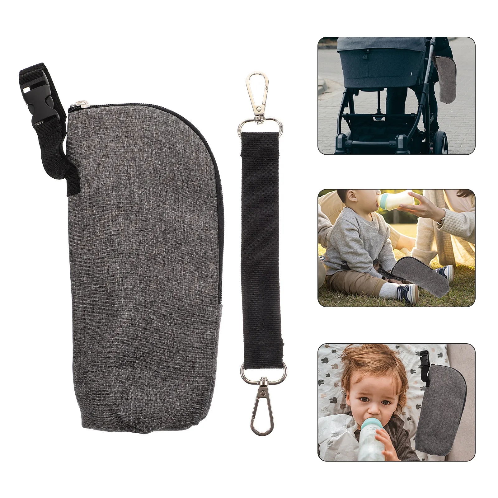 

Набор из 1 термосумки для детских бутылочек с алюминиевой фольгой, сохраняющей тепло до 3-4 часов, портативная сумка для коляски