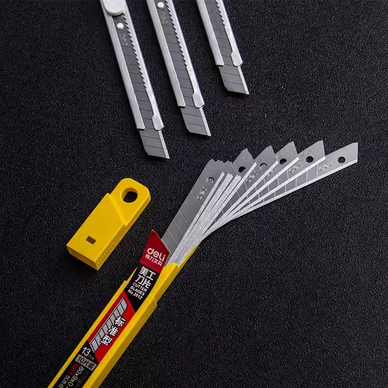 Multifunctional Utility Knife Telescopic Knife Box 9mm Blade Set Portable Paper Cutter Artwork Knife For Office School Supplies