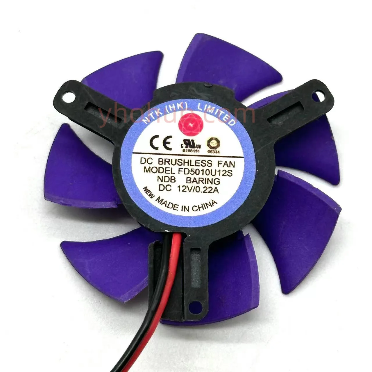 

NTK FD5010U12S DC 12V 0.22A 2-Wire Server Cooling Fan