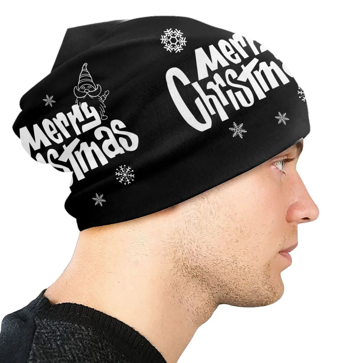 مخصص عيد الميلاد الرنة Skullies Beanies قبعات الرجال النساء بارد شتاء دافئ متماسكة قبعة الكبار عيد الميلاد الشتاء بونيه القبعات #4