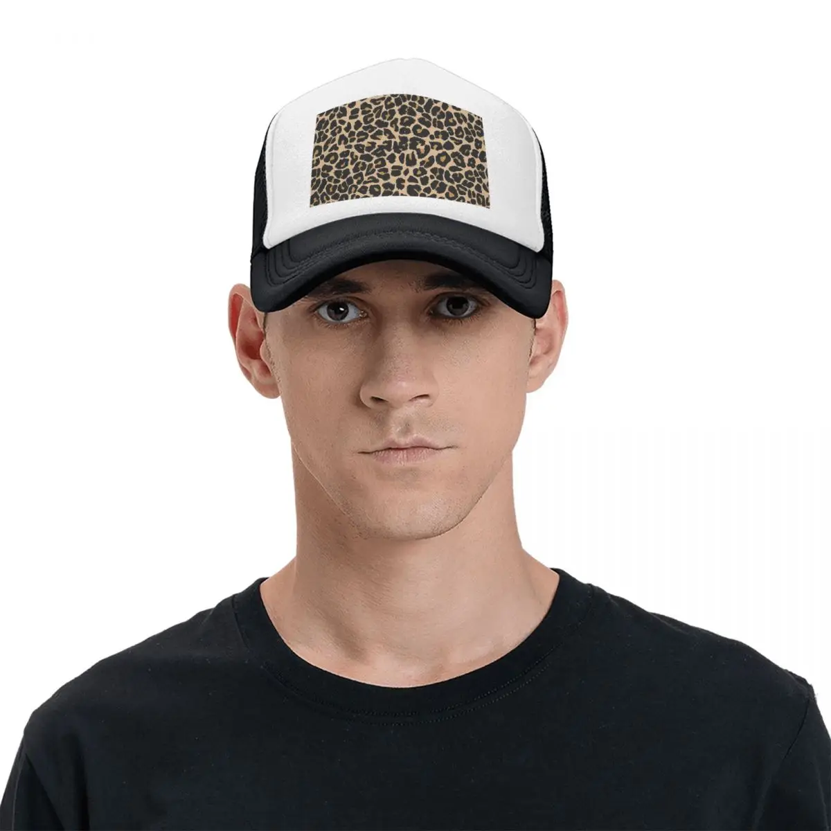 Leopard Print Traditional Colours Cap Fashion Mesh Baseball Caps Adjustable Hat Hip Hop Summer Unisex Baseball Hats