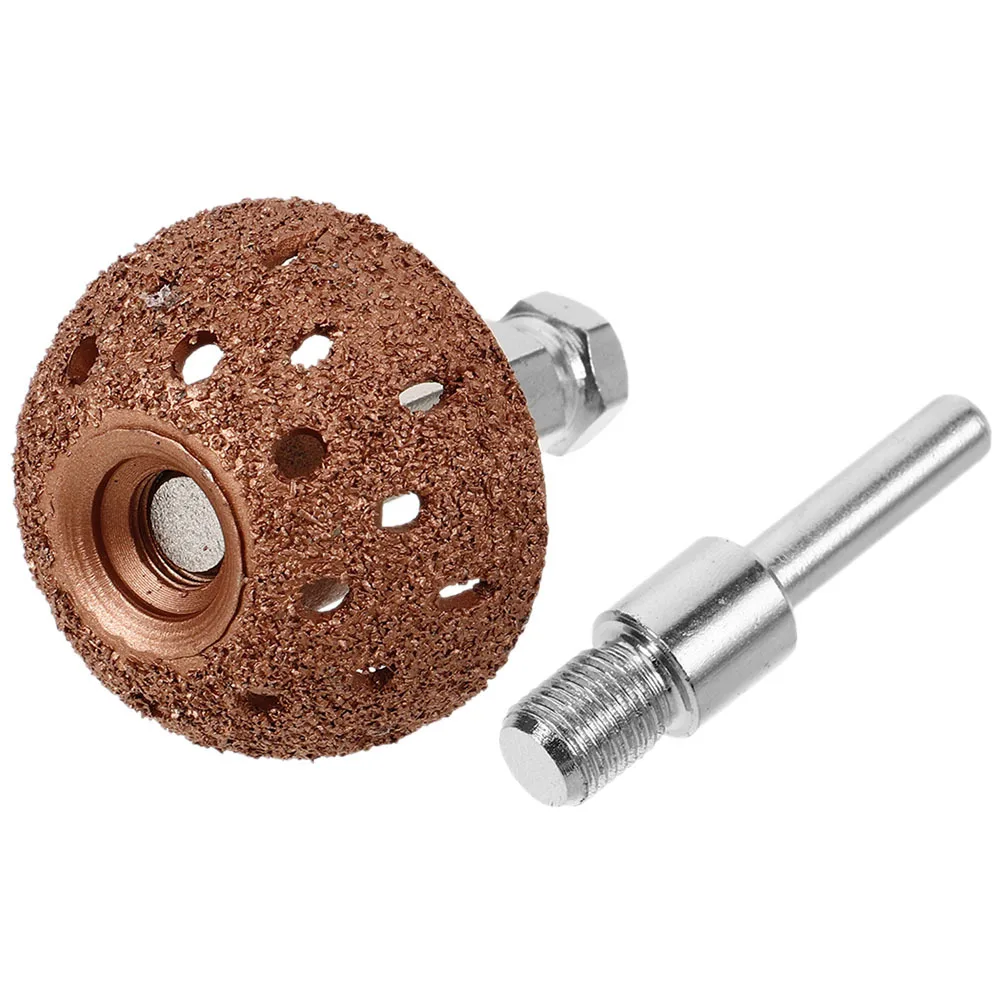 

42mm Bowl Type Tire Repair Grinding Head Tungsten Steel Buffing Wheel Coarse Grit Semi Circle Tire Patch Kit Accessories