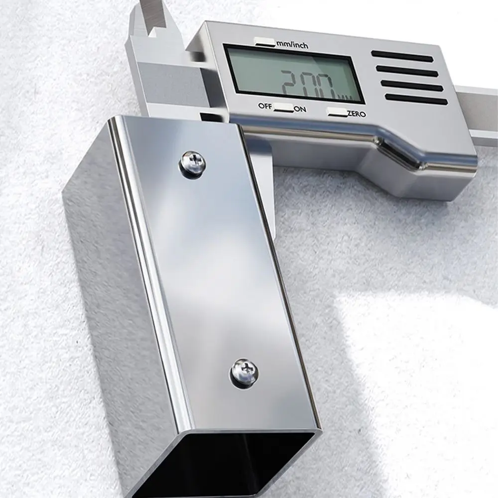 Heavy Duty 201 Stainless Steel Square Pipe Connector Pipe Joint Pipe Fixed Buckle Tube Connector Bracket Furniture