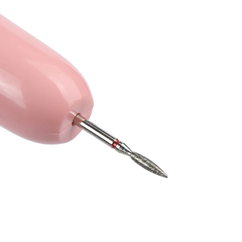 Brocas de diamante para uñas, fresa profesional para limpieza de piel muerta, salón de uso doméstico, accesorio de manicura y pedicura, 6 uds.