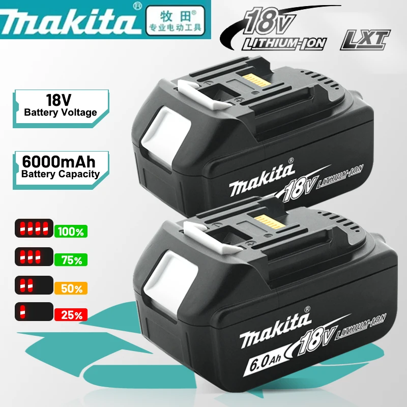 

Makita сменная литиевая батарея, 18V батарея LXT литий-ионная, 6Ah, 5Ah, 3Ah, BL1840, BL1830B, BL1850B, BL1850, BL1860, BL1815