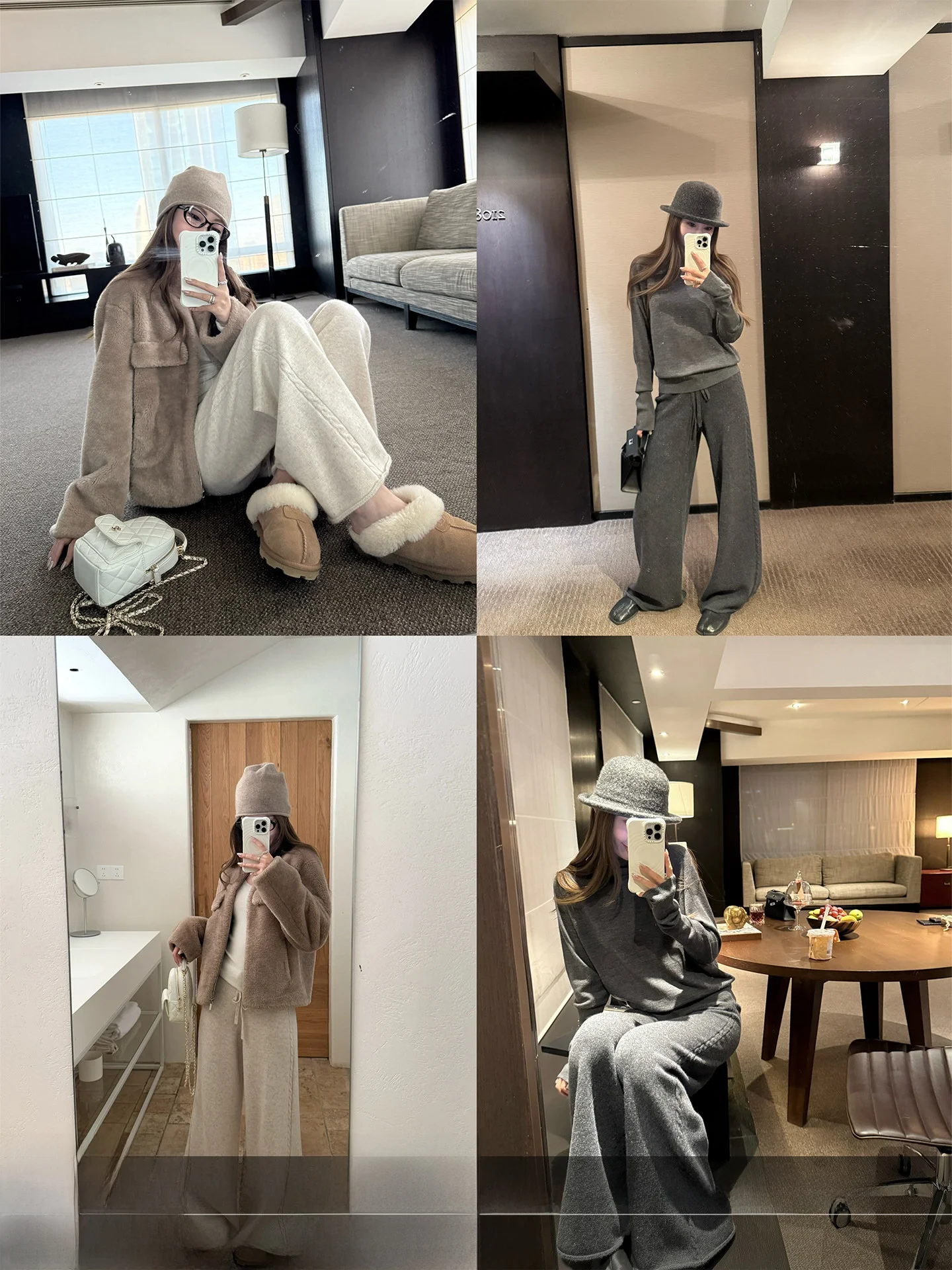 

Handmade 4PRIL Woolen Knitted Pants 480g Thi 00% Wool Wide Leg Casual Trousers Comfortable Loose Fit Straight Leg Pants