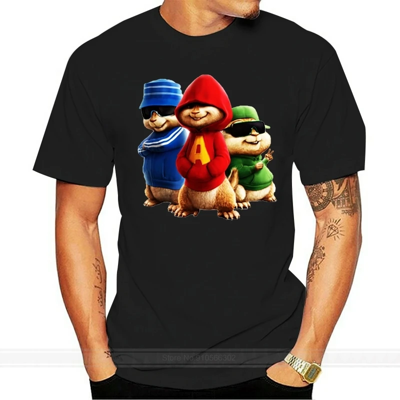 New Alvin And The Chipmunks Fictional Music Group Men'S T-Shirt Size S-2Xl Personality Custom Tee Shirt