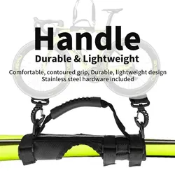 RRSKIT Folding Bicycle Carrier Handle Hand Grip For Brompton Cycling Bike Frame Carry Shoulder Strap Bicycle Accessories