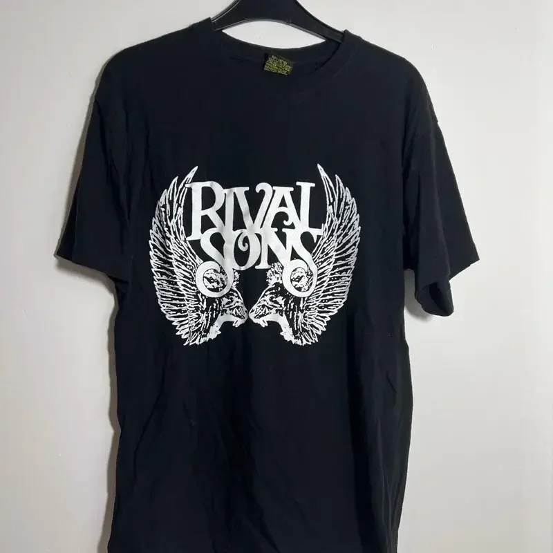 Rival Sons  Black Shirt  Size Medium Vintage Stars And Stripes Label