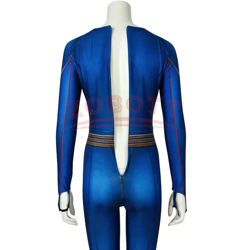 OP01 خارقة تأثيري الأزرق ارتداءها SuperWomen Zentai ازياء Womloak SuperGirl كوس بذلة السروال القصير ملابس الكبار دور 6Gd @!