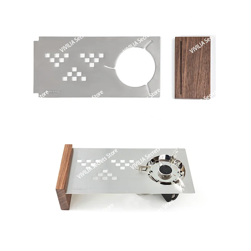 Luingbox صندوق التخييم في الهواء الطلق موقد الميدان طباخ كاس بطاقة المحمولة المغناطيسي موقد غاز الغاز #4