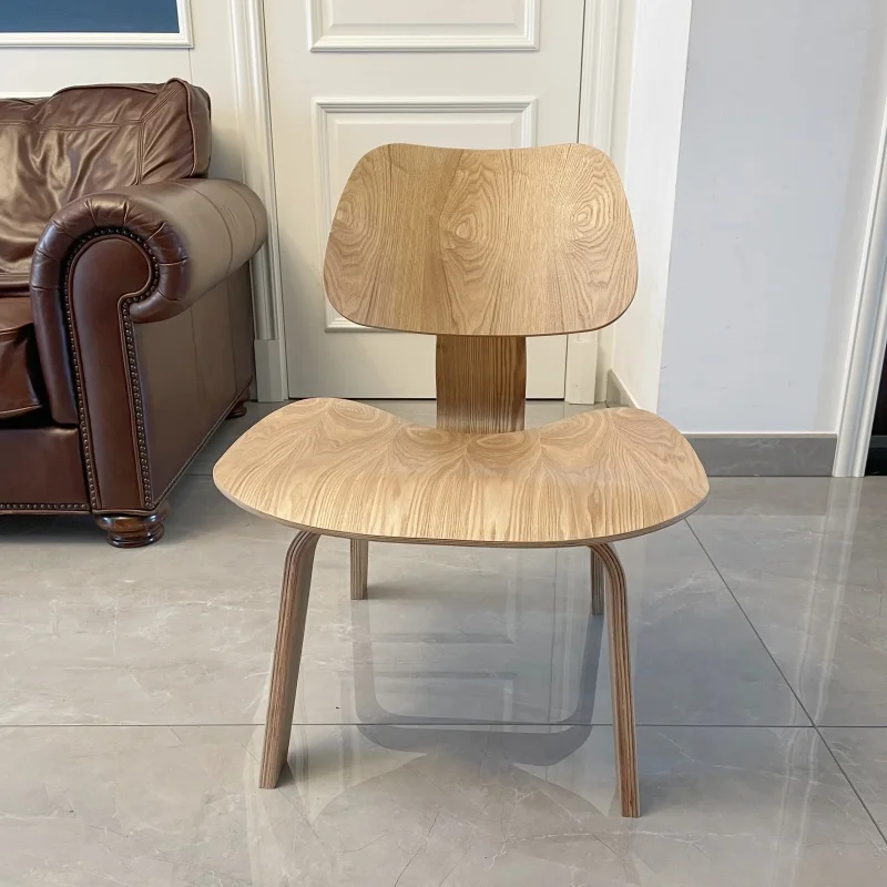 Moderne Sperrholz Lounge Stuhl Natürliche Walnuss Holz Niedrigen Lounge Stuhl Für Wohnzimmer Möbel Mid Century Holz Akzent Stuhl