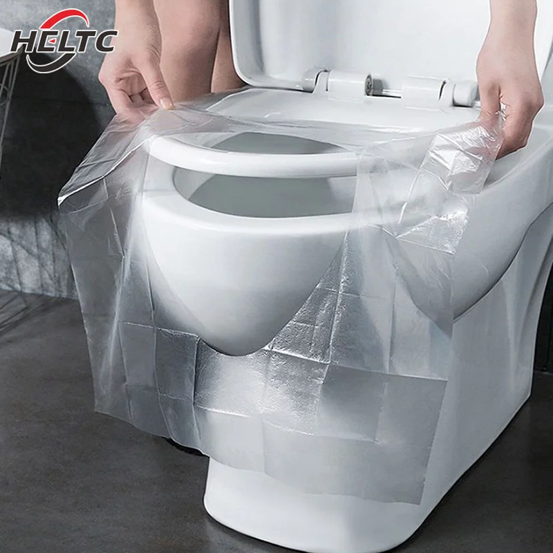 50pcs/bag Disposable Toilet Seat Cushion Toilet Seat Cushion Clean And Hygienic Public Bathroom Travel Disposable Toilet Cover