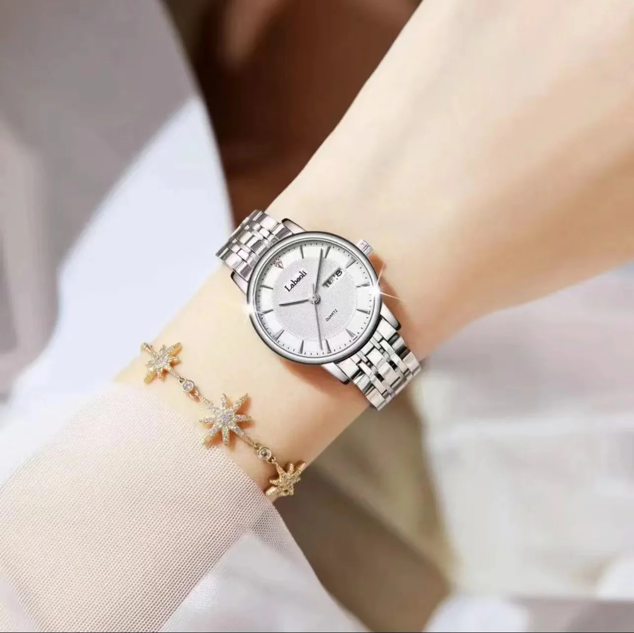 

Women's Gifts Luxury Dual Calendar Simple Women's Fashion Classic Watch Versatile Women's Jewelry Gifts for Girlfriend