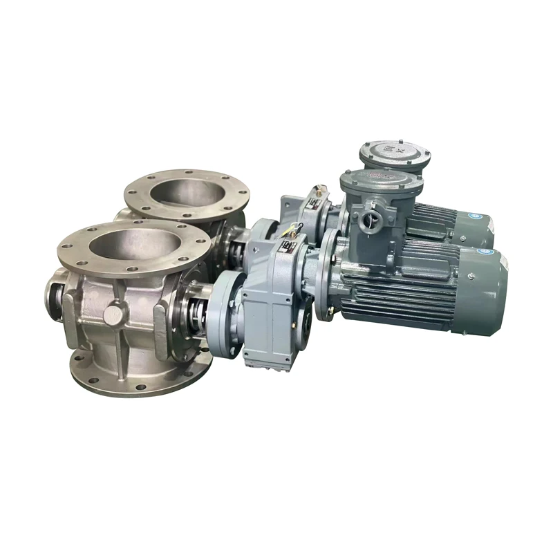 Stainless Steel 304  Carbon Steel DN400 Electric Rotary Airlock Valve for Pvc Powder