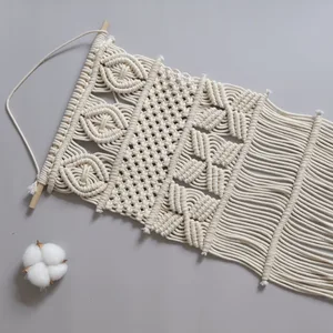 حبل قطني حبل حبل مكرميه DIY ، شريط سلسلة خيوط ، حرف يدوية ، صائد الأحلام ، العمل اليدوي ، المنزل ، بوهيميا ، زينة الزفاف ، 1 مم ، 2 مم ، 3 مم ، 4 مم ، 5 مم ، 6 مم ، 8 مم ، 10 مم أفضل 8 مبيعا Macramé Cabecero - رقم 1