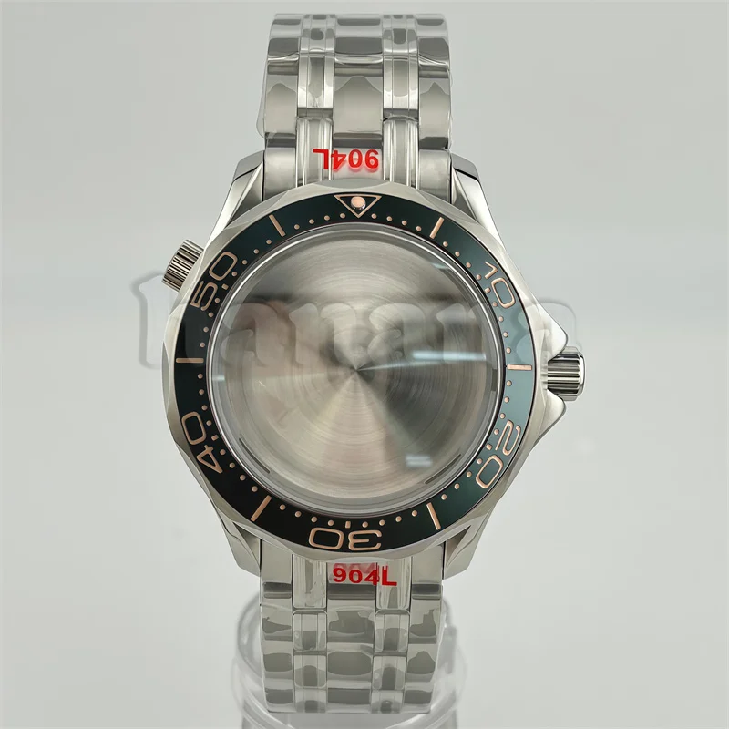 NH35 Case 41mm Waterproof for NH34 NH35A NH36 PT5000 Miyota MingZhu movement  Stainless steel Strap Transparent Back Watch Parts
