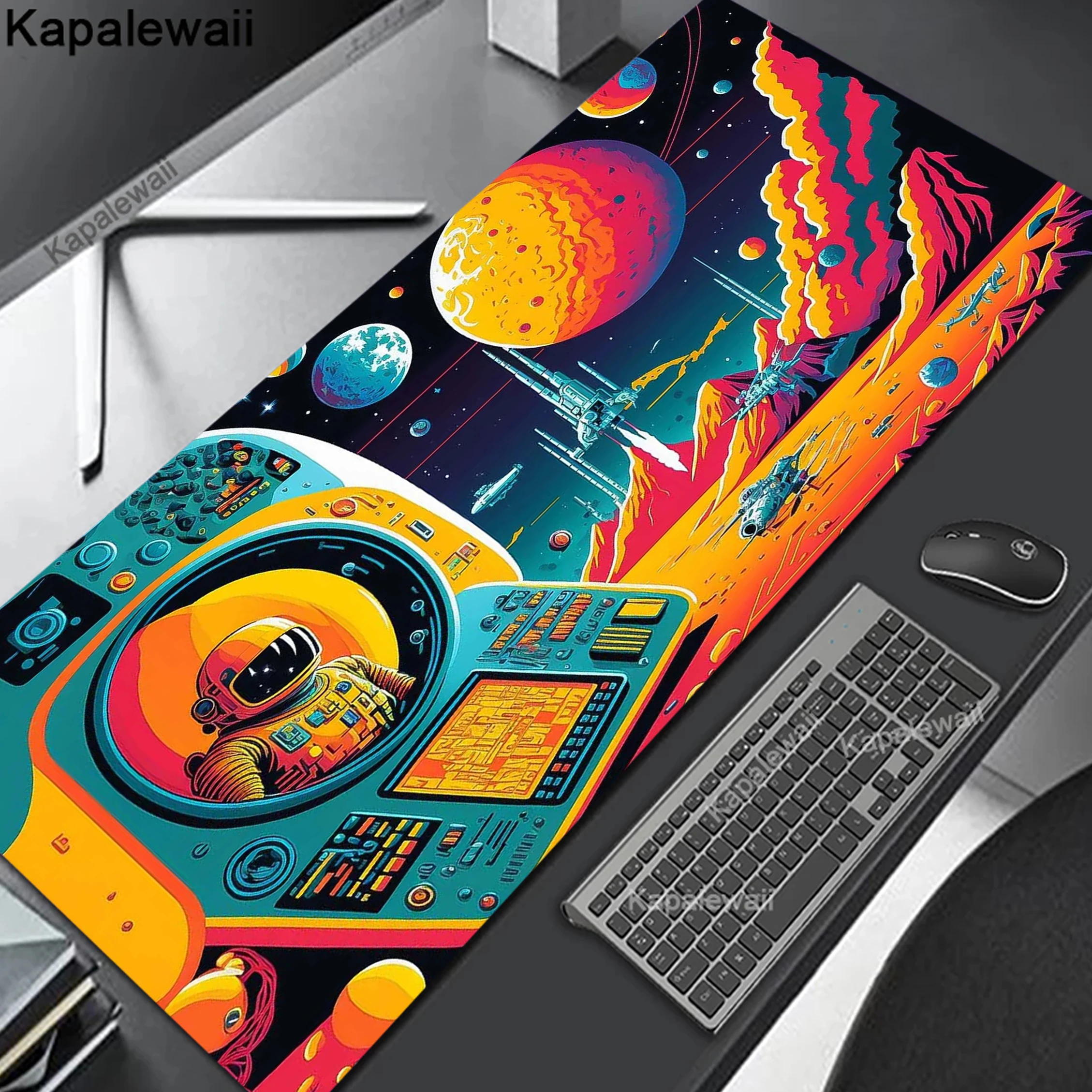 

Spaceman 90x40cm High Quality Non-slip Rubber Deskpad Speed Large Mousepad Gaming Table Mat Gamer Keyboard Mat 900x400mm