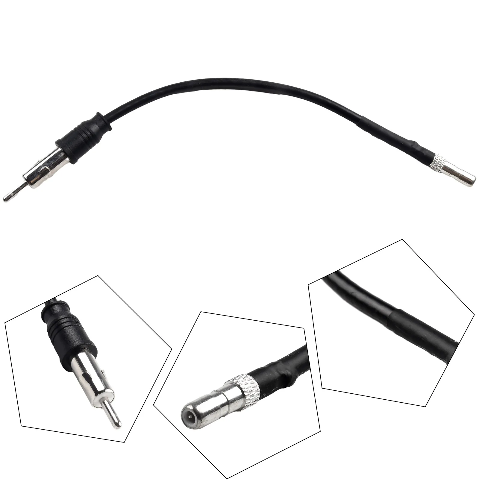 

1pc Adapter Accessories Antenna Adapter Black For Chrysler Practical Replacement Useful Brand New High Quality