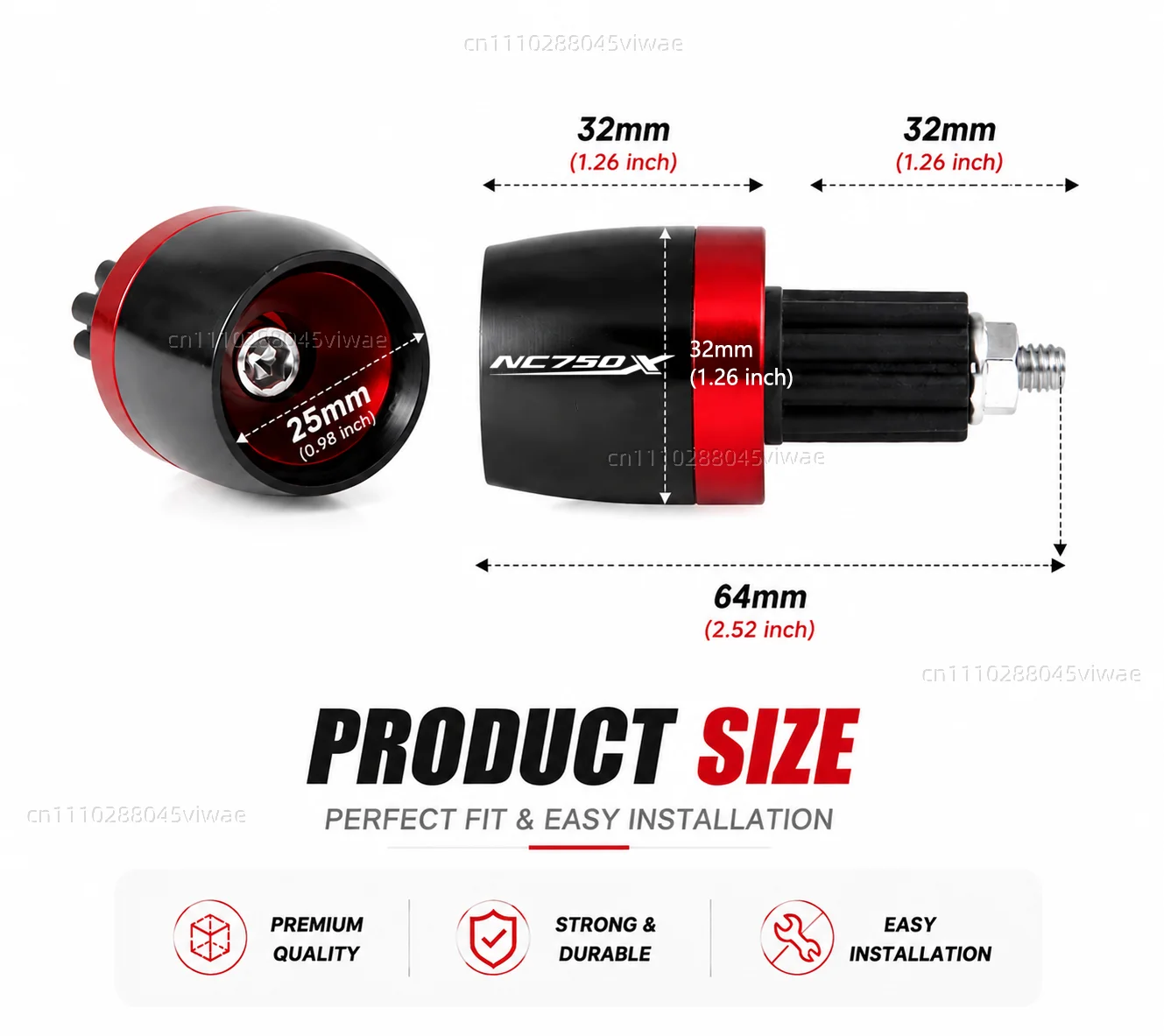 For HONDA NC750X NC750S NC700X NC700S NC750 NC700 NC 700 750 S/X Motorcycle 7/8