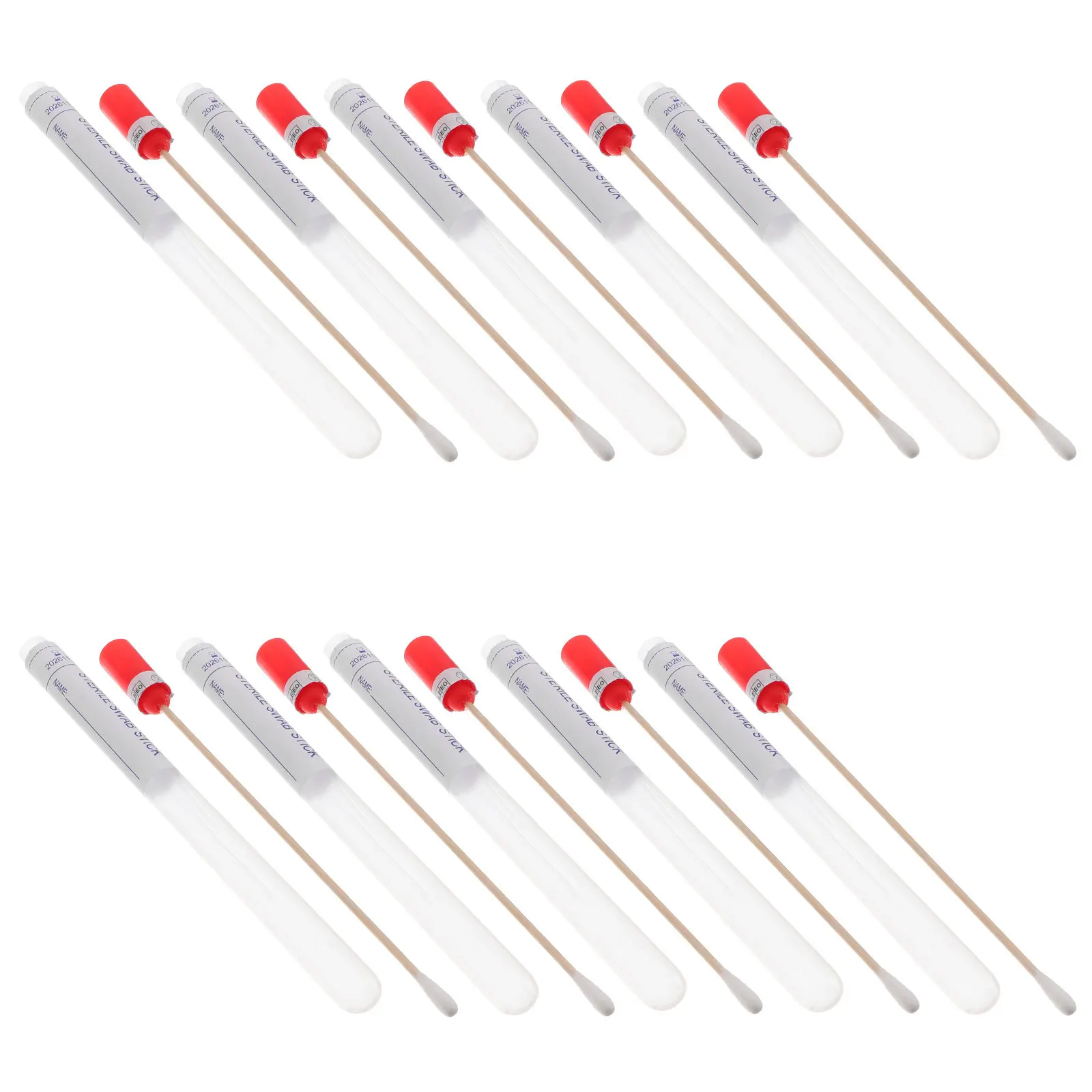 100pcs Specimen Collection Disposable Throat Single Use Sampling Sticks For Clinics Hospitals Laboratories Female Swabs Oral