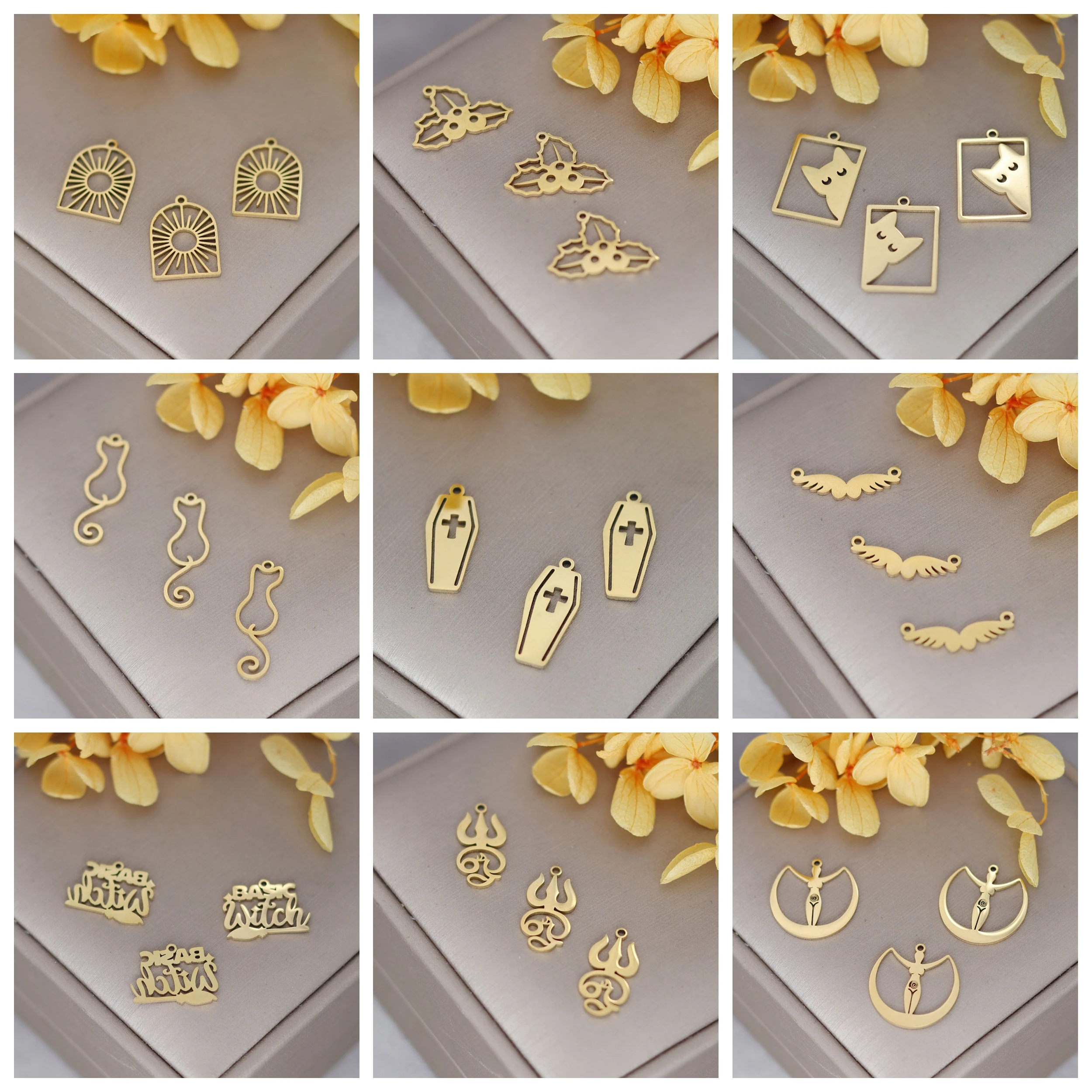 3pcs Sun Flower Charms DIY Earring Necklace Bracelet Palestine Round Handala Hanzala Palestine Boy Pendant For Jewelry Making