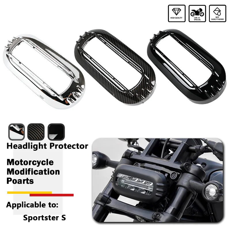 

Motorcycle Headlight Guard Protector Headlamp Bezel Trim Cover ABS For Harley Sportster S1250 SRH 1250 S RH1250S 2021 2022 2023