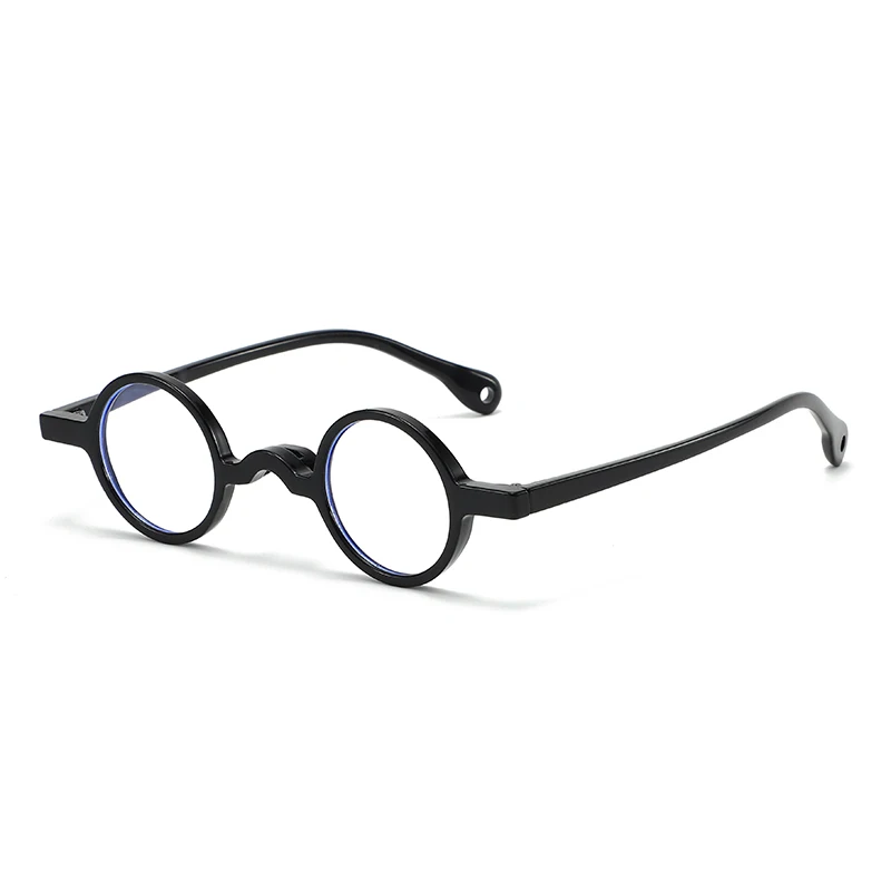 Vintage personalisierte kleine runde Rahmen Presbyopie Brille Druckbeständigkeit und Haltbarkeit HD Anti-Blaulicht-Brille – Detail 9