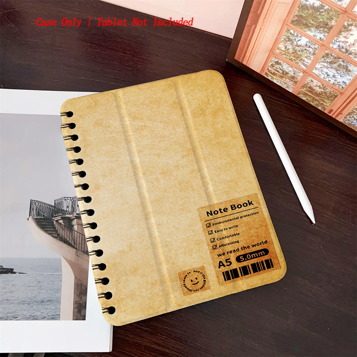 

Коричневый простой чехол для iPad с принтом для Pro 12.9/11/Air 10.9/iPad 10.2/Mini 6, противоударный износостойкий чехол