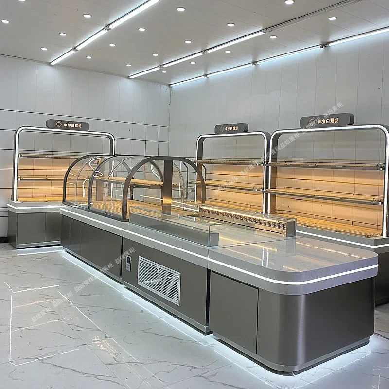 

Bread Cabinet Bread Display Cabinet Cake Shop Pastry Nakajima Shelf Fried Model Baking Room Side