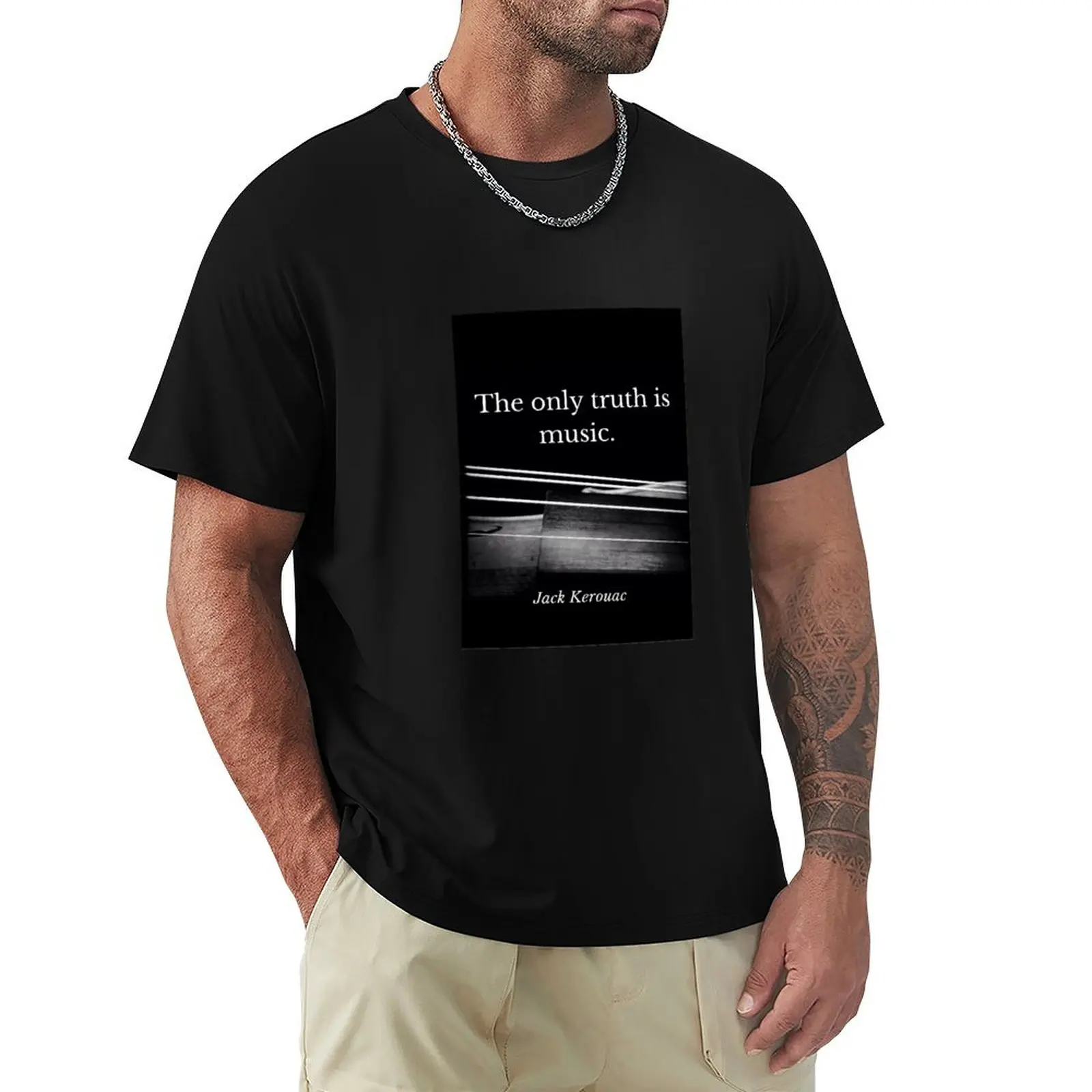 La seule vérité est la musique - T-shirt fonctionnel décontracté à manches courtes