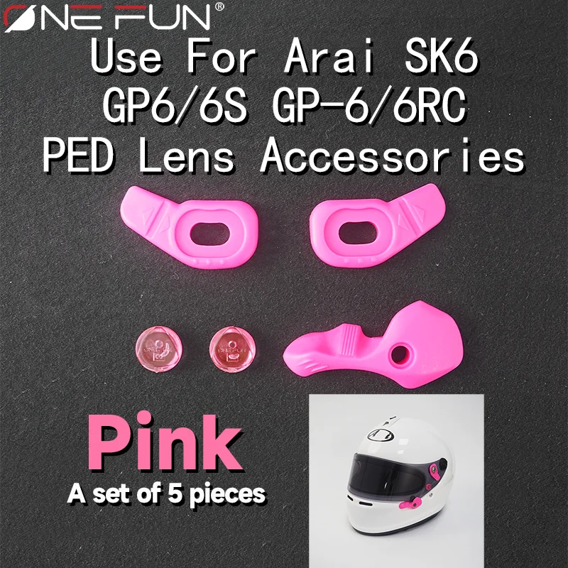Aftermarket Parts Compatible with AR /AI SK6/GP6/S/RC/PED HelmetsColored Visor Screw Kit, Limit Clip, Push Handle, Buckle, Lock