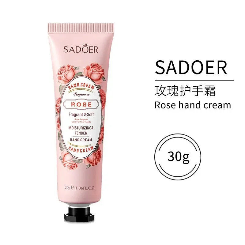 1Pc Fruity Flowery Hand Cream Moisturizing Nourishing Anti Chap Repairing Hands Care Beauty Skincare Hand Creams 30g