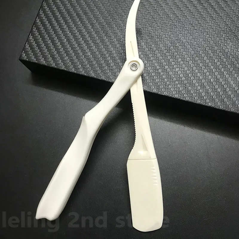 Ручная бритва с прямым краем, пластиковая парикмахерская бритва, складная бритва для бритья, резак для бороды, прямая бритва, оптовая продажа для мужчин