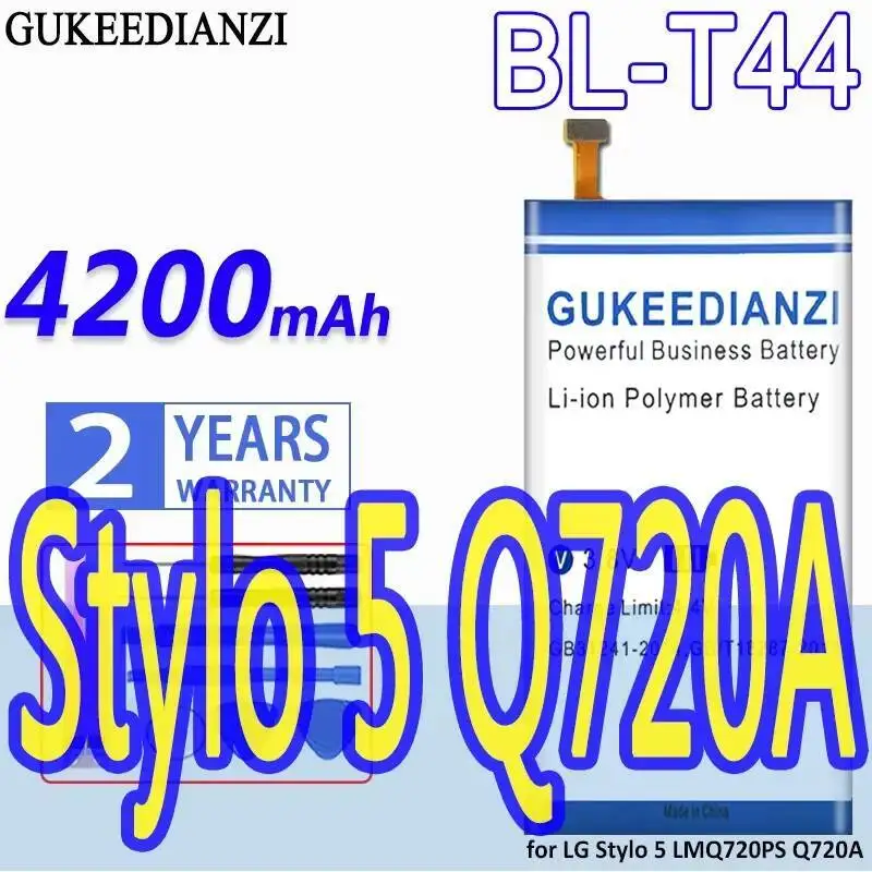 

Long-Lasting For LG Stylo 5 LMQ720PS Q720A BL-T44 Stable Mobile Phone Battery 4200Mah