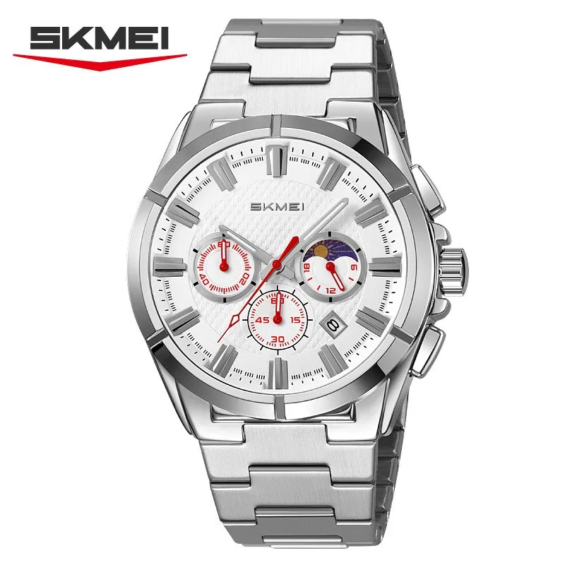 ساعة يد كوارتز SKMEI 9355 Time StainlSteel للرجال مقاومة للماء
