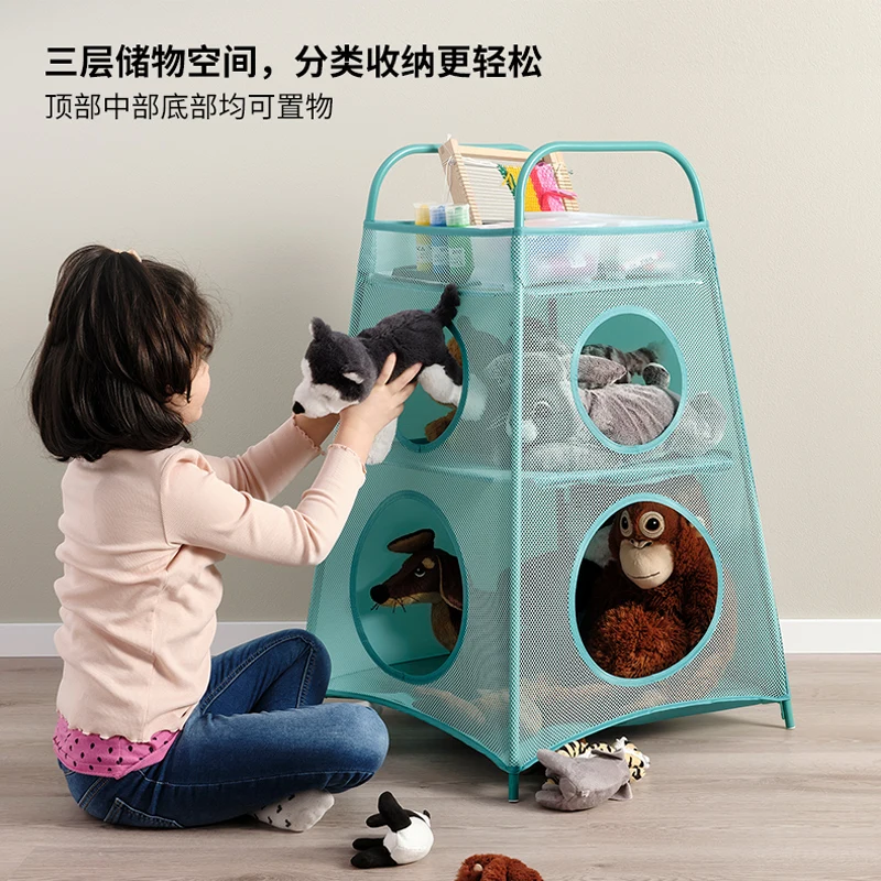 \ Storage device with compartment storage rack toy storage