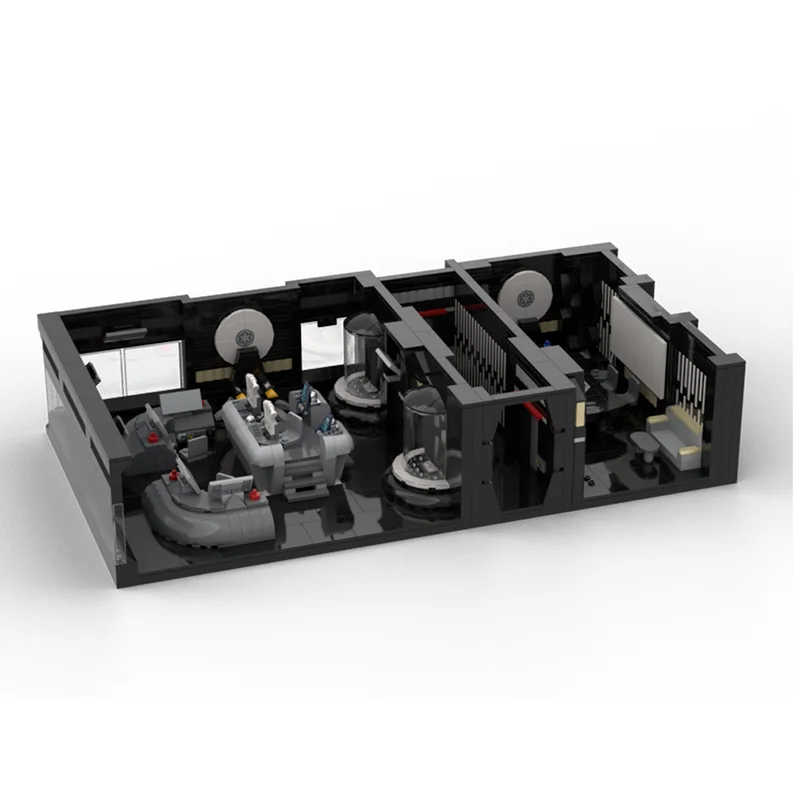 Moc อาคารอิฐ Galactic Empire Death Star Hangar & Command Room ชุดอาคารเทคโนโลยี Modular Block ของเล่นวันหยุดของขวัญ