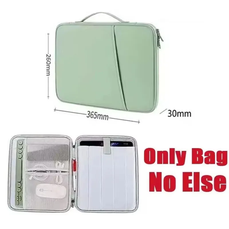 for OSCAL Pad 200 Pad 100 Tablet Bag Waterproof Sleeve Handle Zip Pouch Storage Bag for Cable Mouse Keyboard Carry Case