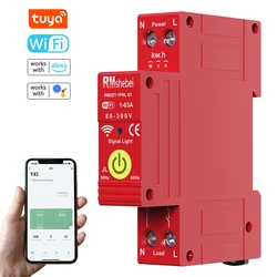 Tuya WiFi Intelligent Circuit Breaker Automatic Reclosing Switch Timer APP Control Compatible with Alexa Google