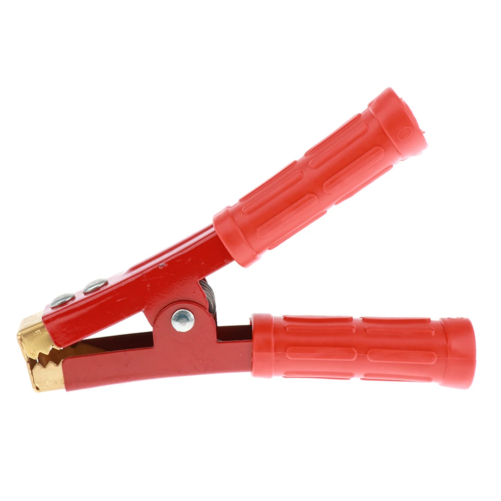 1000A Red Spring Loaded Car Auto Battery Cable Insulated Alligator Clamp Clip