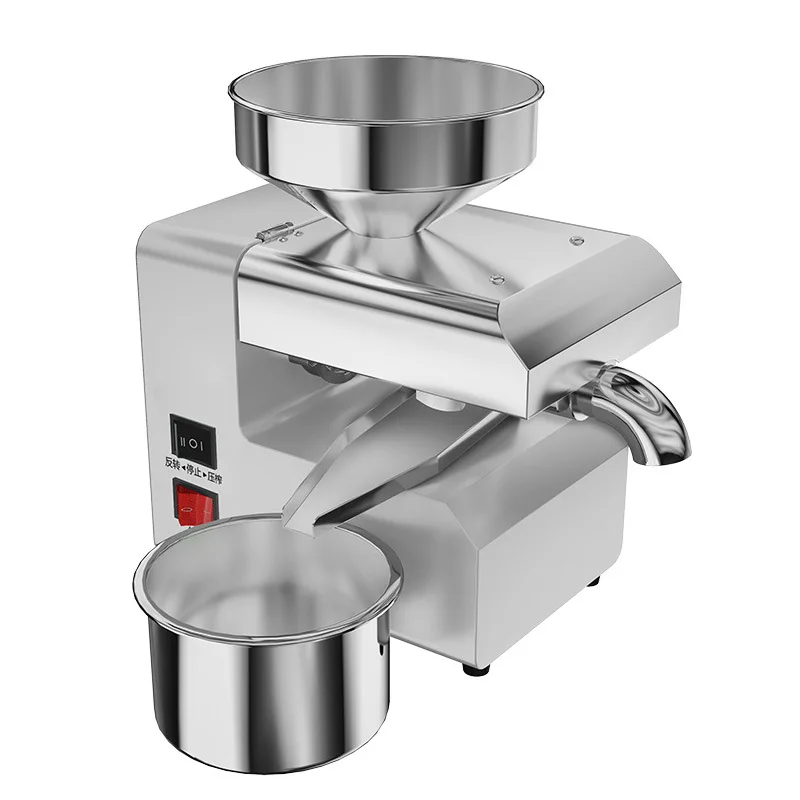 

R6 new automatic household commercial oil press stainless steel hot and cold oil press