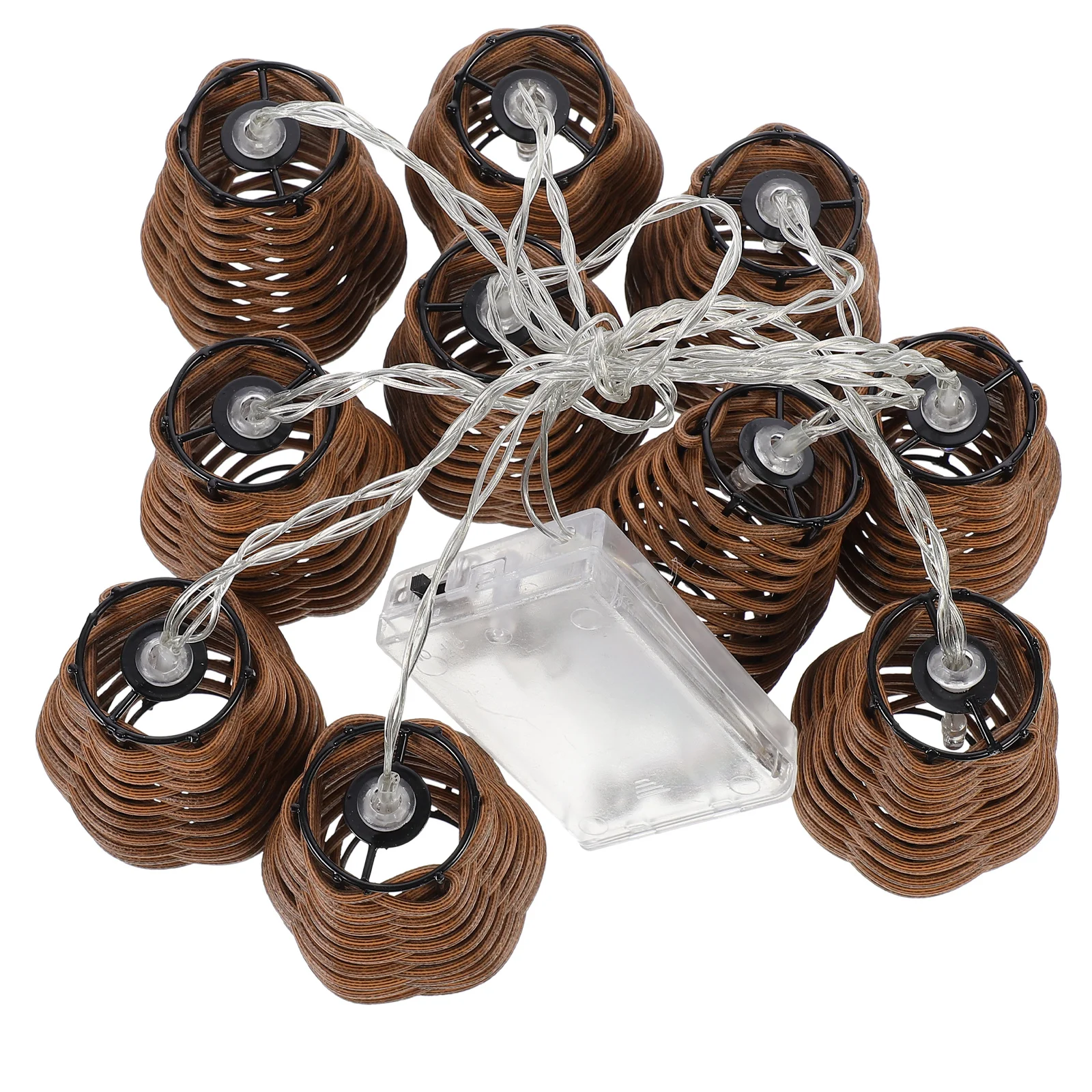 

LED Decoration String Lights Imitated Rattan Design Warm Color Glow for Party Festival Wedding Decor Creative Atmosphere Light