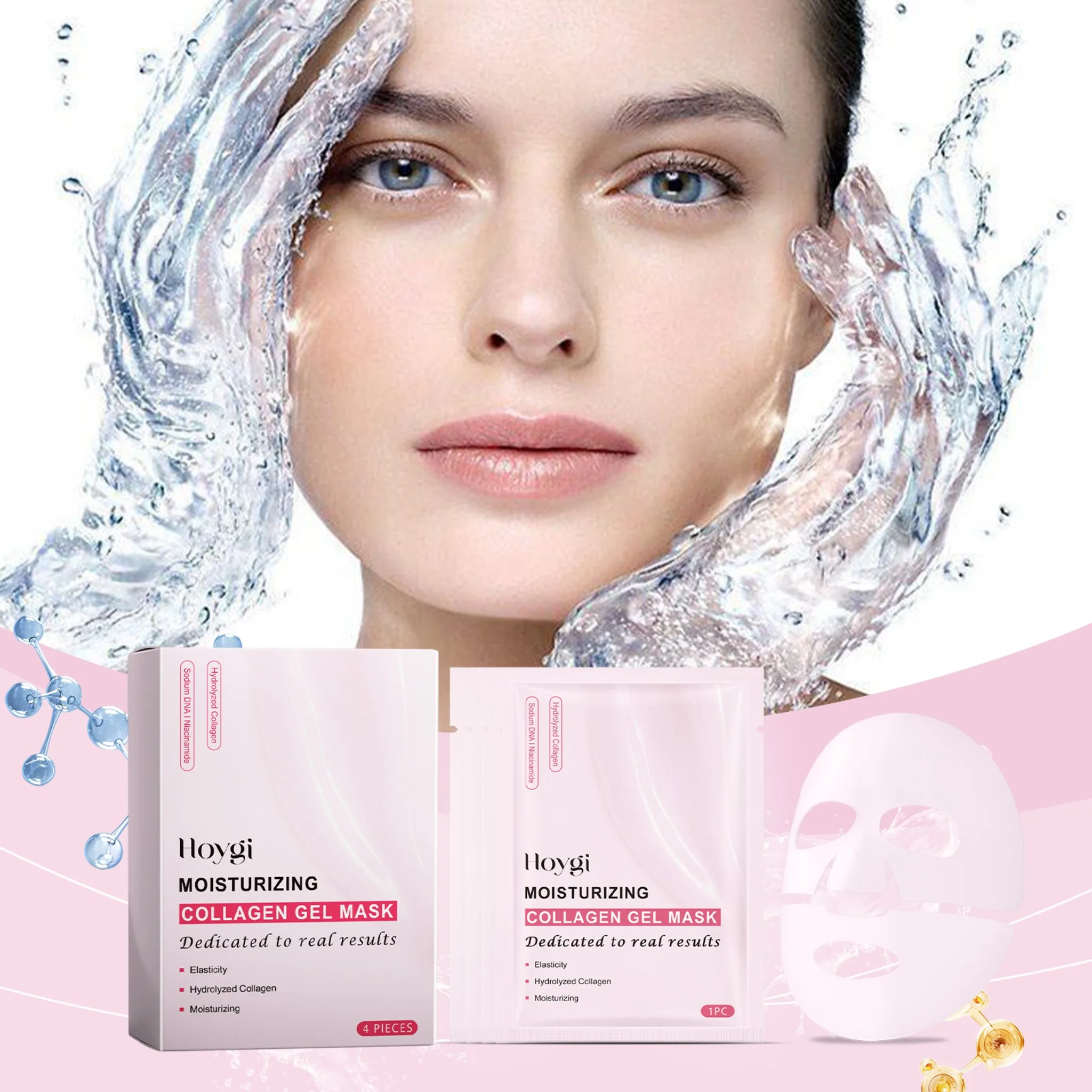 Mascarilla Facial de Colágeno Bio Profundo, Reduce Poros, Hidratante, Reafirmante, Nutritiva, Iluminadora, Producto para el Cuidado Facial